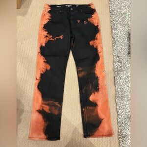 Goodfellow & Co Black and Orange Straight Leg Jeans